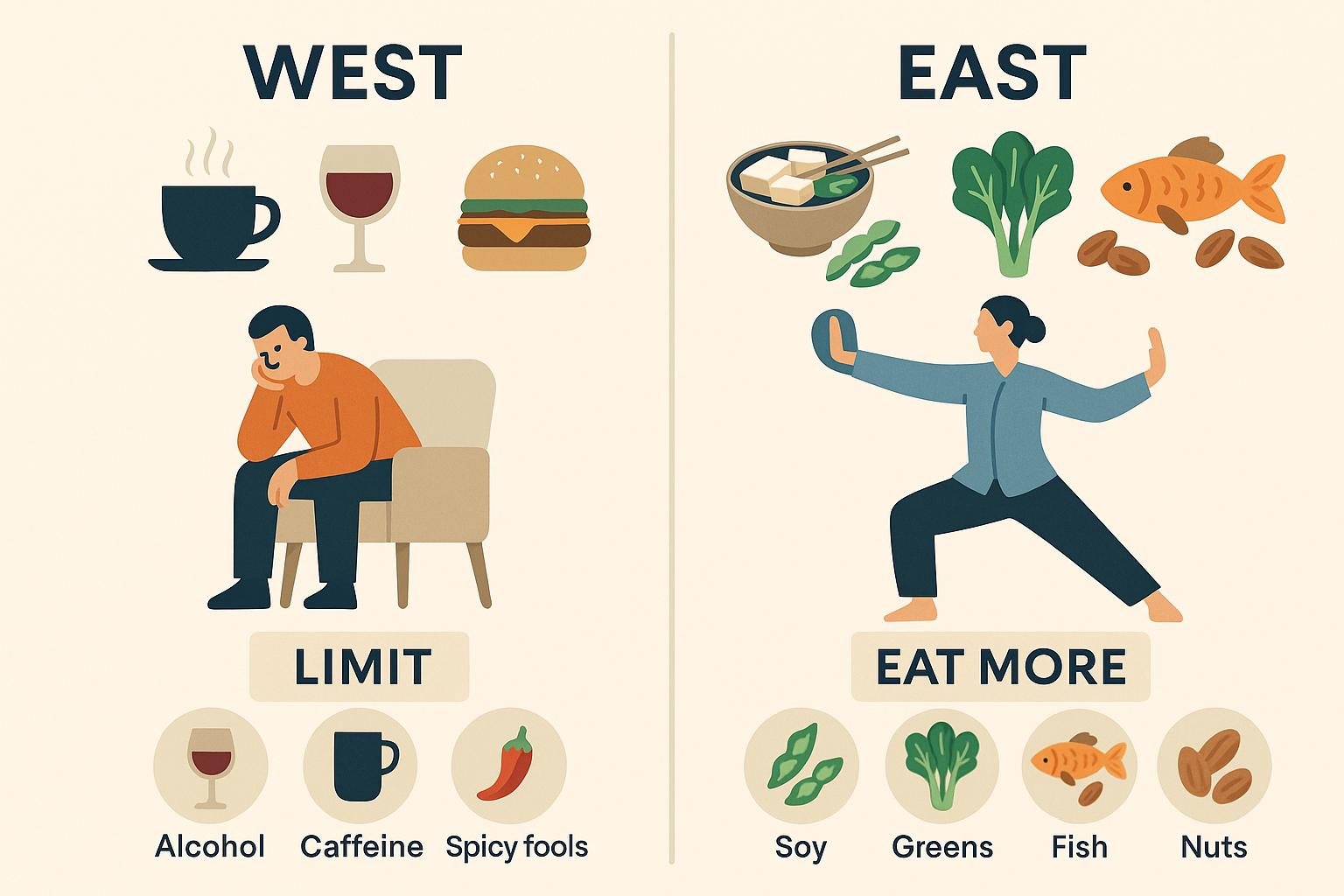 Western vs. Eastern Lifestyle Choices